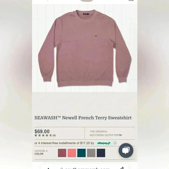 NWT MENS SOUTHERN MARSH TERRY PULLOVER XXL - Picture 1 of 10